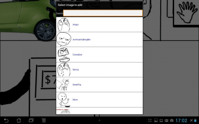 Screenshot of the application Rage Comic Maker - #6