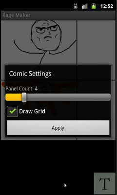 Screenshot of the application Rage Comic Maker - #10