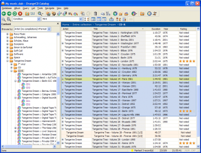 Screenshot of the application OrangeCD Player - #6