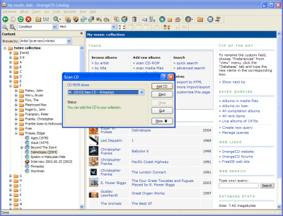 Screenshot of the application OrangeCD Player - #7