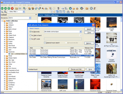 Screenshot of the application OrangeCD Player - #9