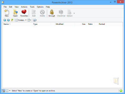 Screenshot of the application PowerArchiver - #1