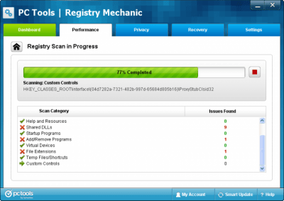Screenshot of the application Registry Mechanic - #3