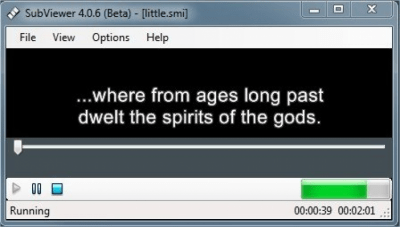 Screenshot of the application SubViewer - #1