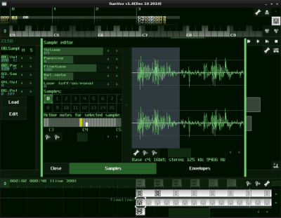 Screenshot of the application SunVox - #3