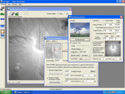 Screenshot of the application Terragen - #1