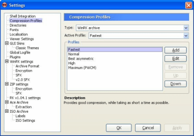 Screenshot of the application WinRK - #4