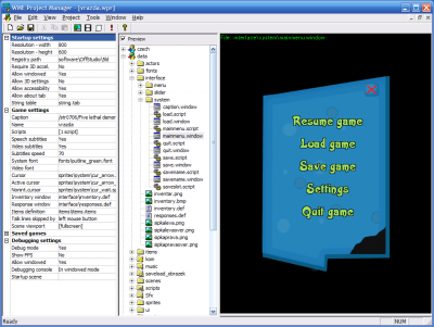 Screenshot of the application Wintermute Engine - #6