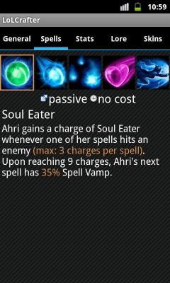 Screenshot of the application League of Legends Crafter - #6