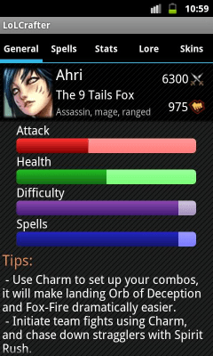 Screenshot of the application League of Legends Crafter - #7