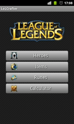 Screenshot of the application League of Legends Crafter - #8