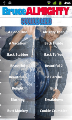 Screenshot of the application Bruce Almighty Soundboard - #1