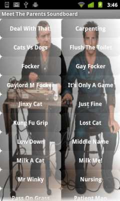 Screenshot of the application Meet The Parents Soundboard - #1