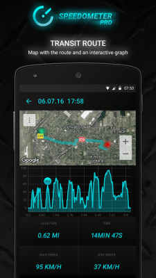 Screenshot of the application Speedometer PRO - #7