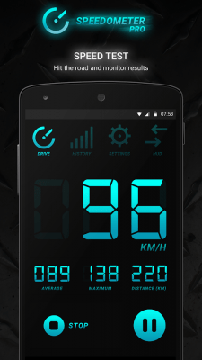 Screenshot of the application Speedometer PRO - #10