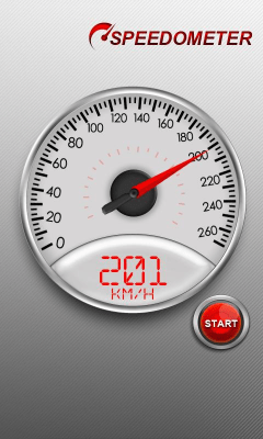 Screenshot of the application Speedometer - #1