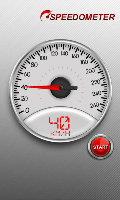 Screenshot of the application Speedometer - #2