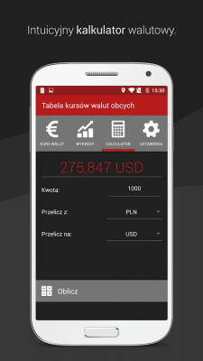 Screenshot of the application Kursy walut NBP - #9
