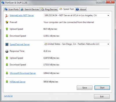 Screenshot of the application PortScan - #4