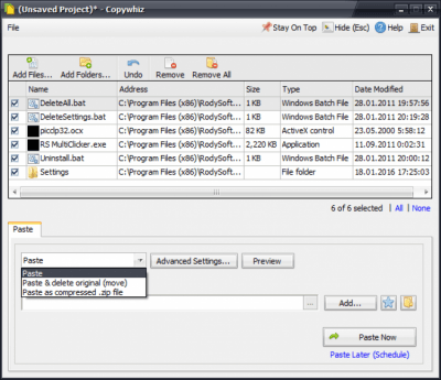 Screenshot of the application Copywhiz - #3