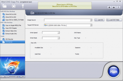 Screenshot of the application WinX DVD Copy Pro - #3