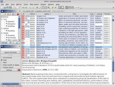 Screenshot of the application JabRef - #1