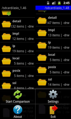 Screenshot of the application Folder Compare - #3