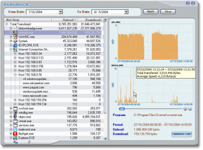 Screenshot of the application NetPeeker - #6