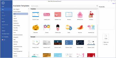 Screenshot of the application EDraw Max - #3