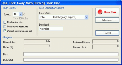 Screenshot of the application Smart DVD/CD Burner - #2