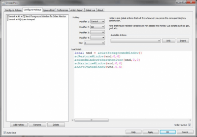Screenshot of the application StrokesPlus - #5