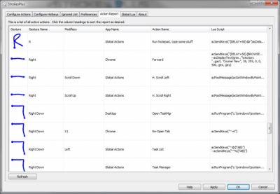 Screenshot of the application StrokesPlus - #6