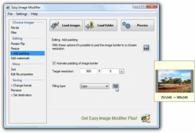 Screenshot of the application Easy Image Modifier - #2