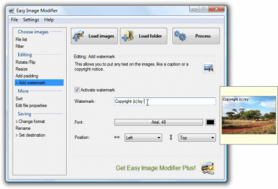 Screenshot of the application Easy Image Modifier - #3