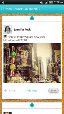 Screenshot of the application Pin a Post - #3