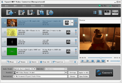 Screenshot of the application Tipard MKV Video Converter - #1