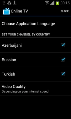Screenshot of the application Online TV - #5