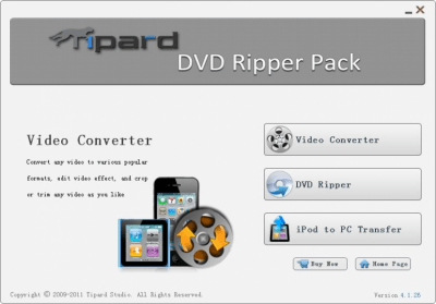 Screenshot of the application Tipard DVD Ripper Pack Standard - #1