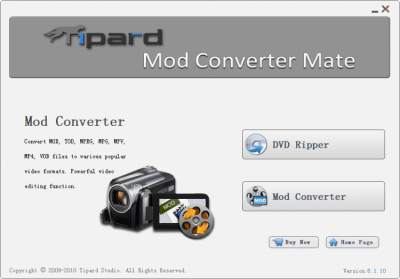 Screenshot of the application Tipard Mod Converter Mate - #1