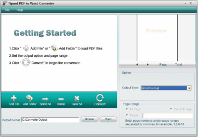 Screenshot of the application Tipard PDF to Word Converter - #1