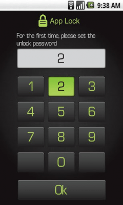 Screenshot of the application AppLock Free - #3
