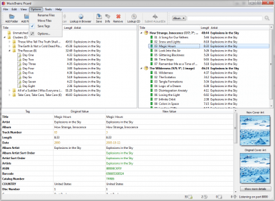 Screenshot of the application MusicBrainz Picard - #3