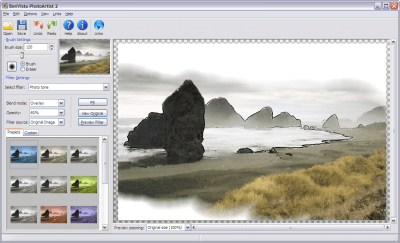 Screenshot of the application PhotoArtist - #1