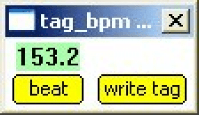 Screenshot of the application tag_bpm - #1