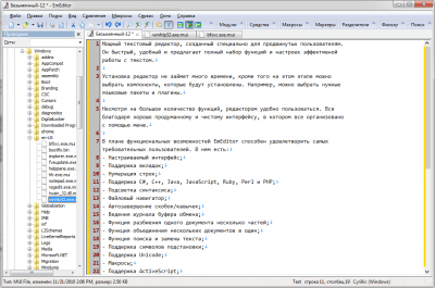 Screenshot of the application EmEditor Portable - #6