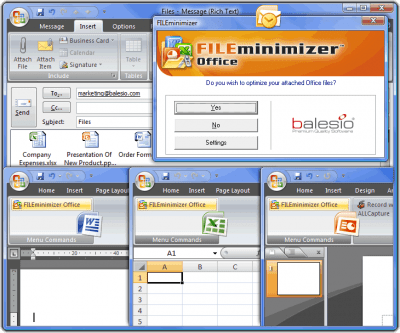 Screenshot of the application FileMinimizer Office - #5