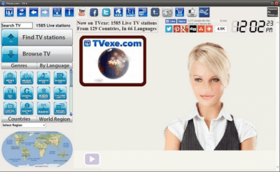 Screenshot of the application TVexe TV HD - #1