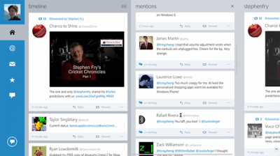 Screenshot of the application Metrotwit - #1