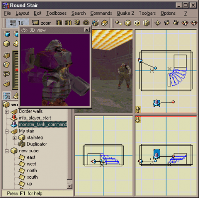 Screenshot of the application QuArK - #4