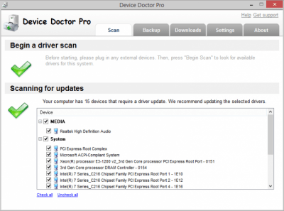 Screenshot of the application Device Doctor - #1